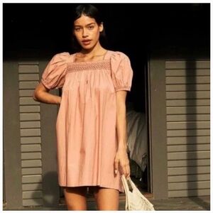 DÔEN Earhart Mini Dress Petal Pink, Medium